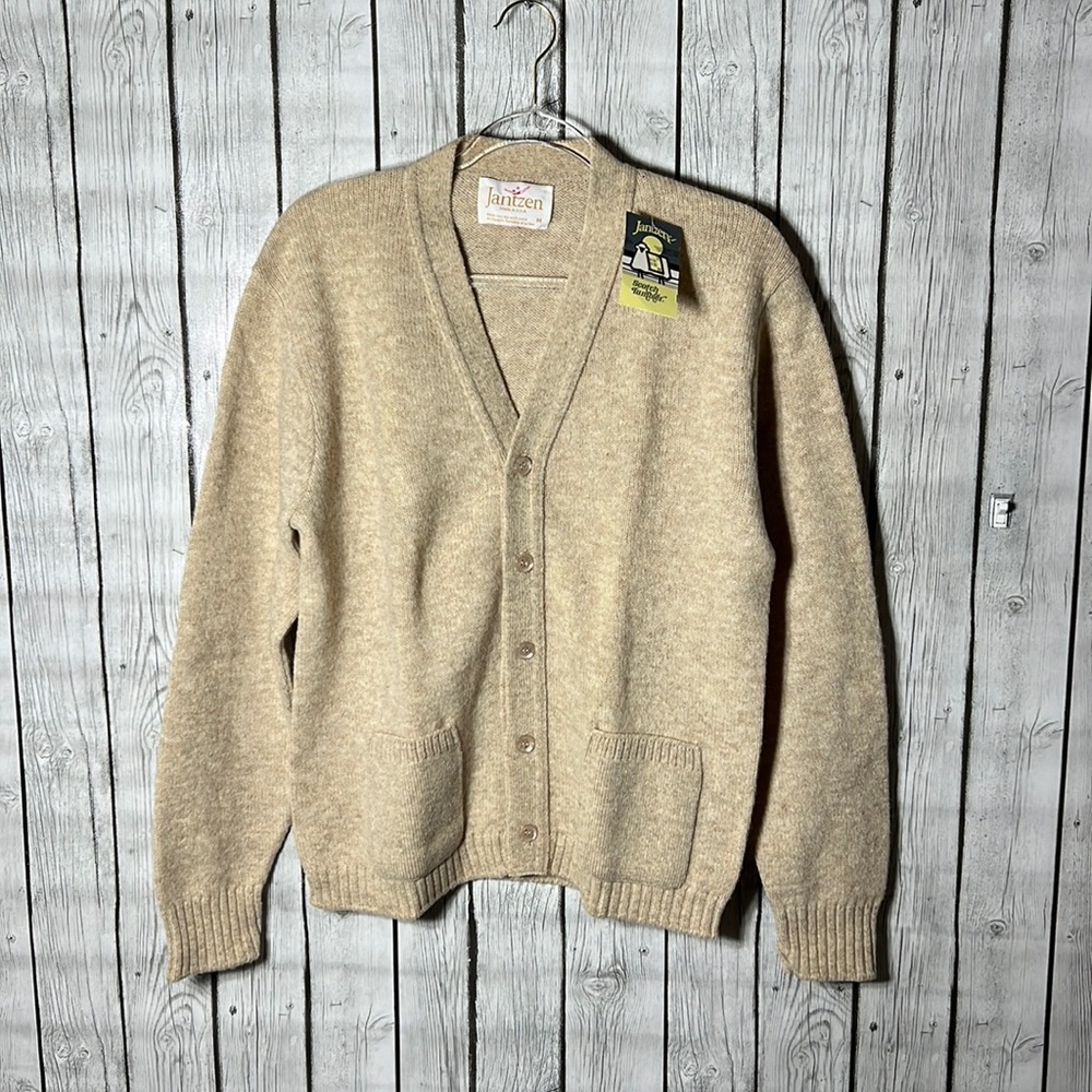 Jantzen Beige Cardigan Sweater, Tag has since been removed.